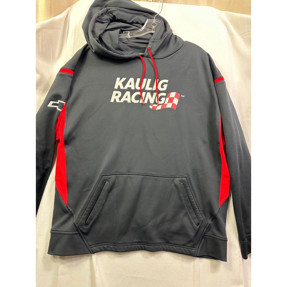 Kaulig Racing Chevrolet Black Red Hoodie Mens XXL Pullover Sweatshirt - Picture 3 of 12